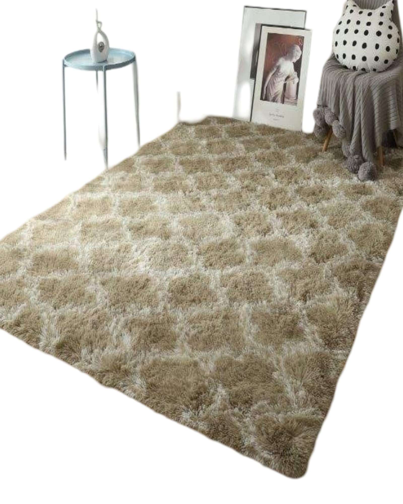 ALFOMBRA PELUDA 150X200 BEIGE - 2