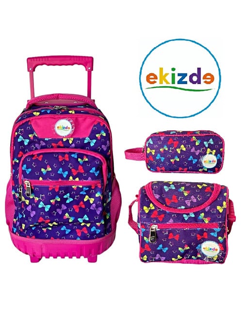 PACK MOCHILA ESCOLAR  3 PCSZ  EQUIZDE LAZOS - 1