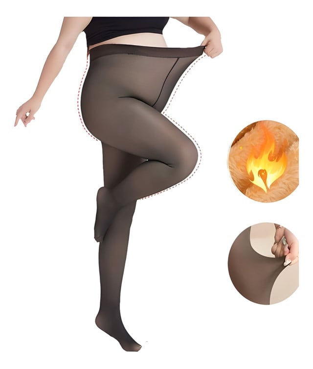 CALZA PACK DE 4 PANTYS EFECTO PIEL MUJER PARA INVIERNO - 2