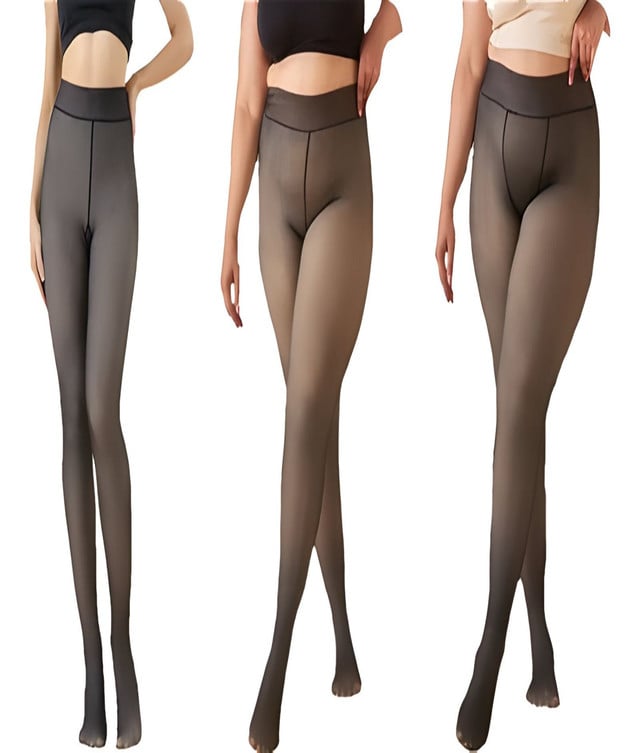 CALZA PACK DE 4 PANTYS EFECTO PIEL MUJER PARA INVIERNO - 3