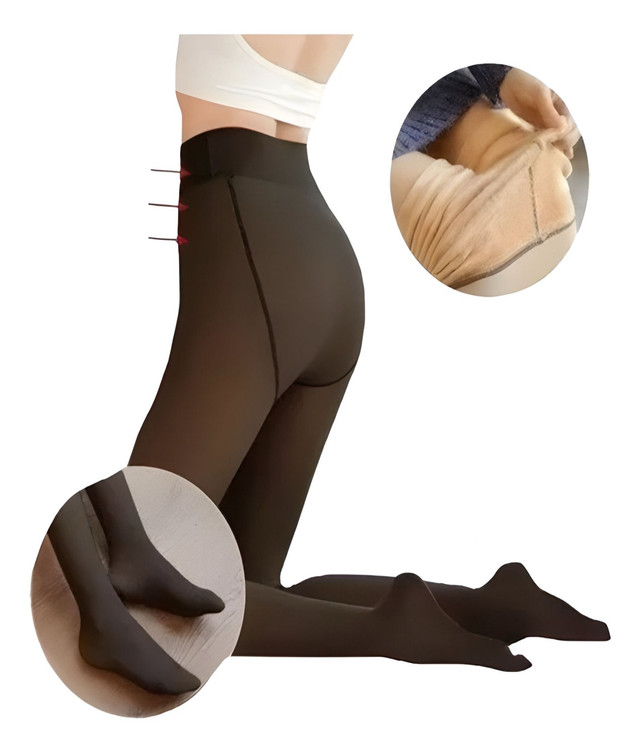 CALZA PACK DE 4 PANTYS EFECTO PIEL MUJER PARA INVIERNO - 6