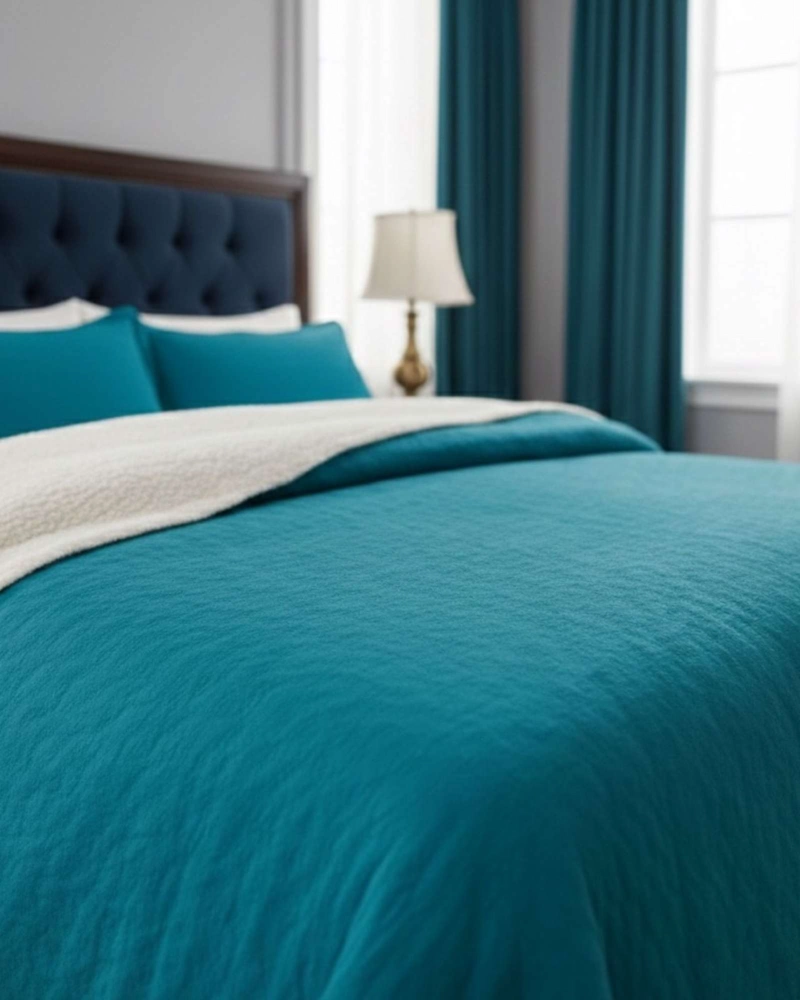 COBERTOR COLCHA QUILT SHERPA KING MEDIDA 250X270 CM - 6