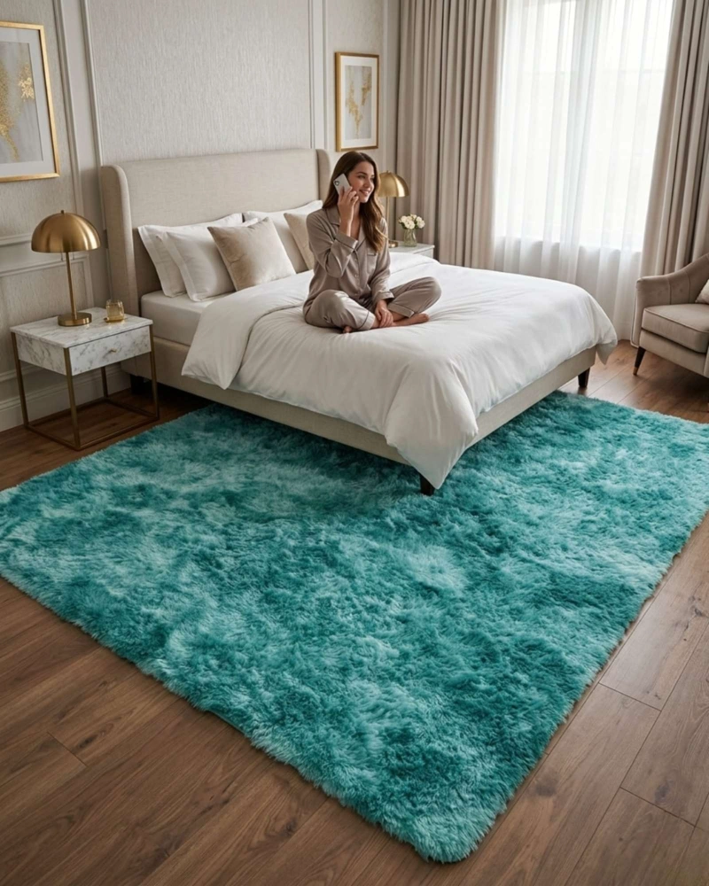 ALFOMBRA SHAGGY PELUDA EXTRA SUAVE VERANO / INVIERNO 180 X 200 CM - 1