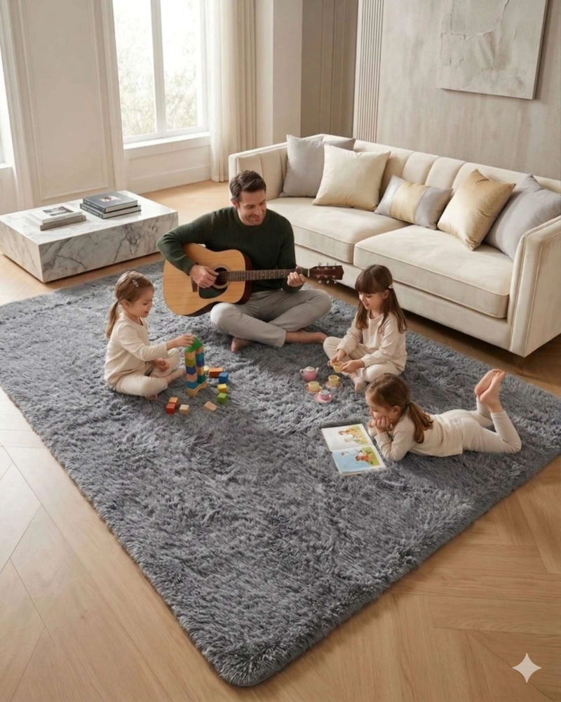 ALFOMBRA SHAGGY PELUDA EXTRA SUAVE VERANO / INVIERNO 300 X 200 CM - 1