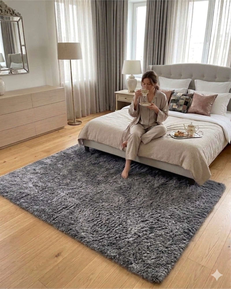 ALFOMBRA SHAGGY PELUDA EXTRA SUAVE VERANO / INVIERNO 300 X 200 CM - 3