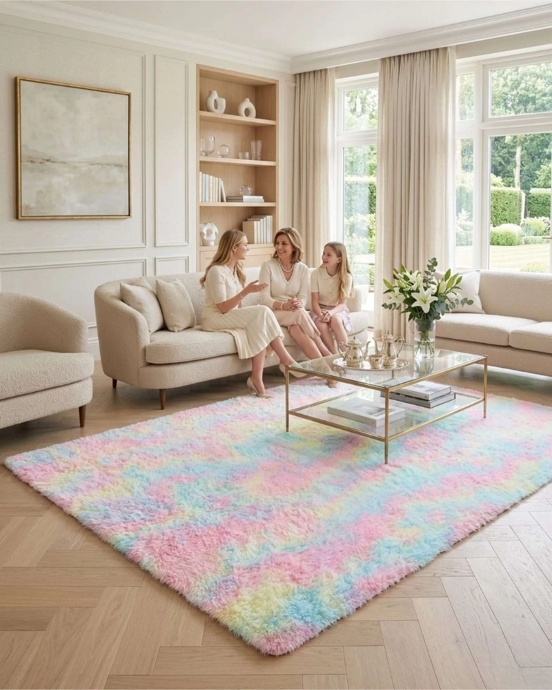 ALFOMBRA SHAGGY PELUDA EXTRA SUAVE VERANO / INVIERNO 240 X 200 CM - 2