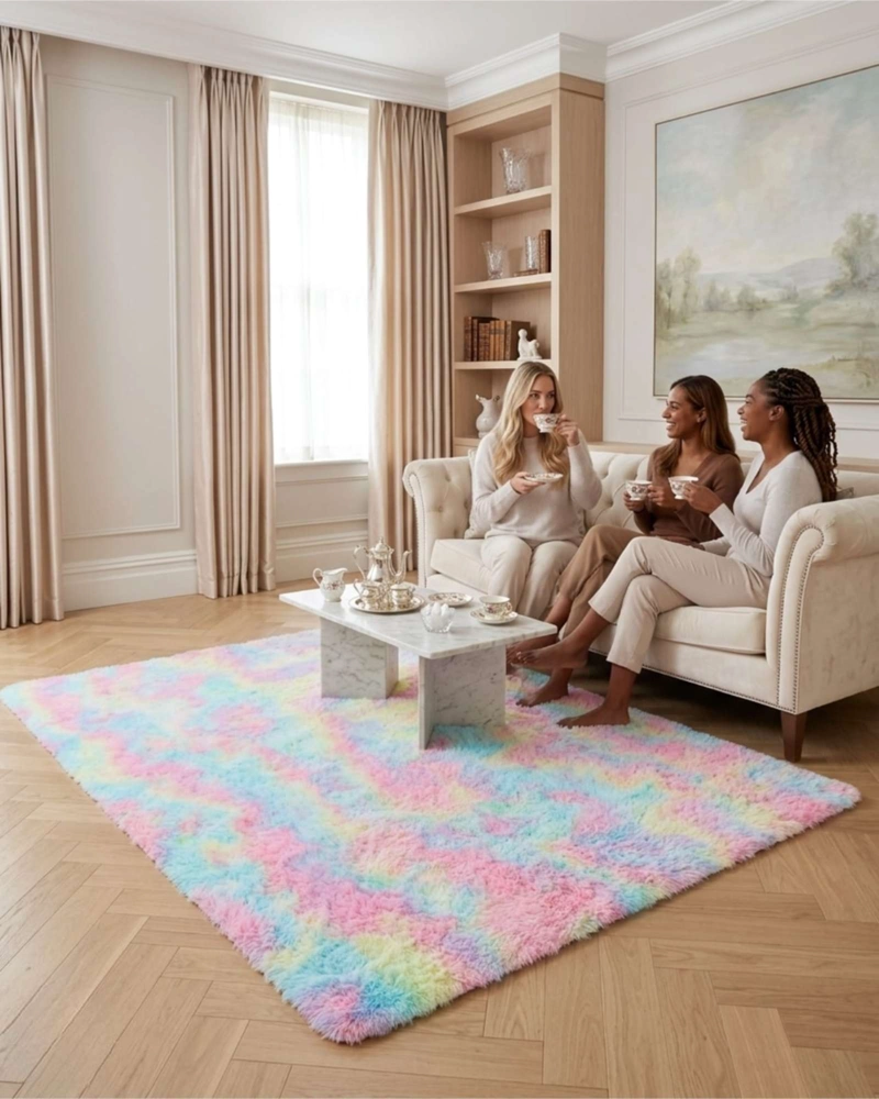 ALFOMBRA SHAGGY PELUDA EXTRA SUAVE VERANO / INVIERNO 240 X 200 CM - 3