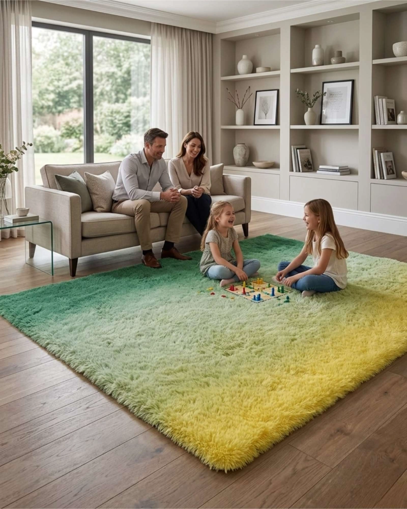 ALFOMBRA SHAGGY PELUDA EXTRA SUAVE VERANO / INVIERNO 180 X 200 CM - 1