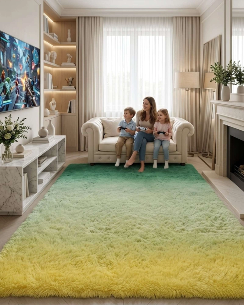 ALFOMBRA SHAGGY PELUDA EXTRA SUAVE VERANO / INVIERNO 180 X 200 CM - 2