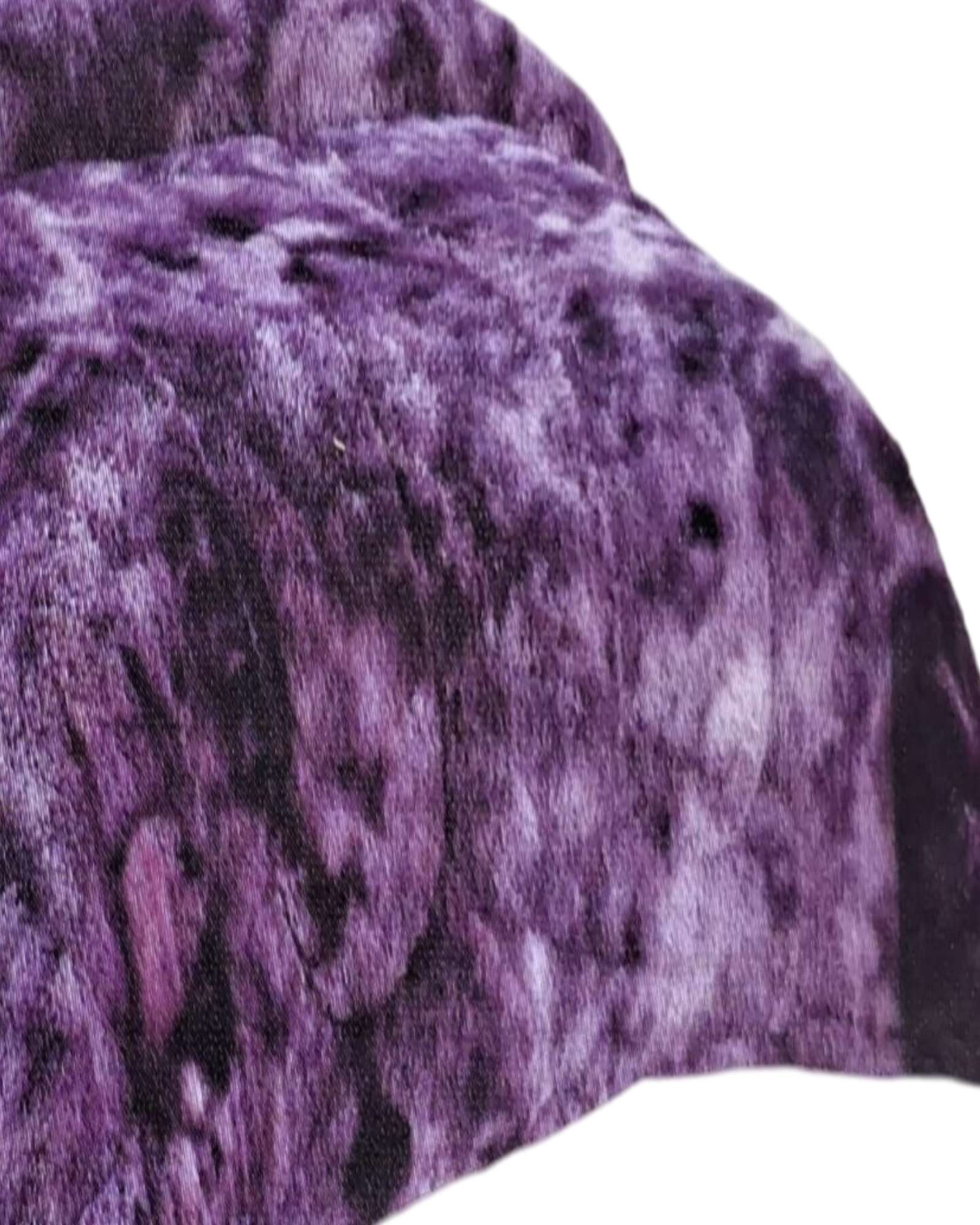 CUBRECAMA PELUDO 2 PLAZAS MORADO JASPEADO - 3