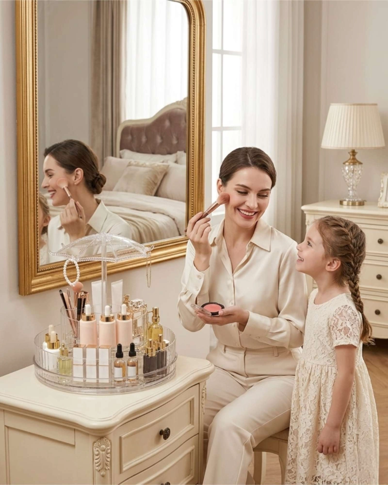 ORGANIZADOR PARA COSME TICOS Y LABIALES GIRATORIO DE MESA - 4