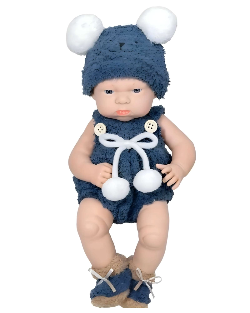 MUÑECA BEBE  REALISTA NIÑA INFANTIL BABY SO LOVELY AZUL - 2
