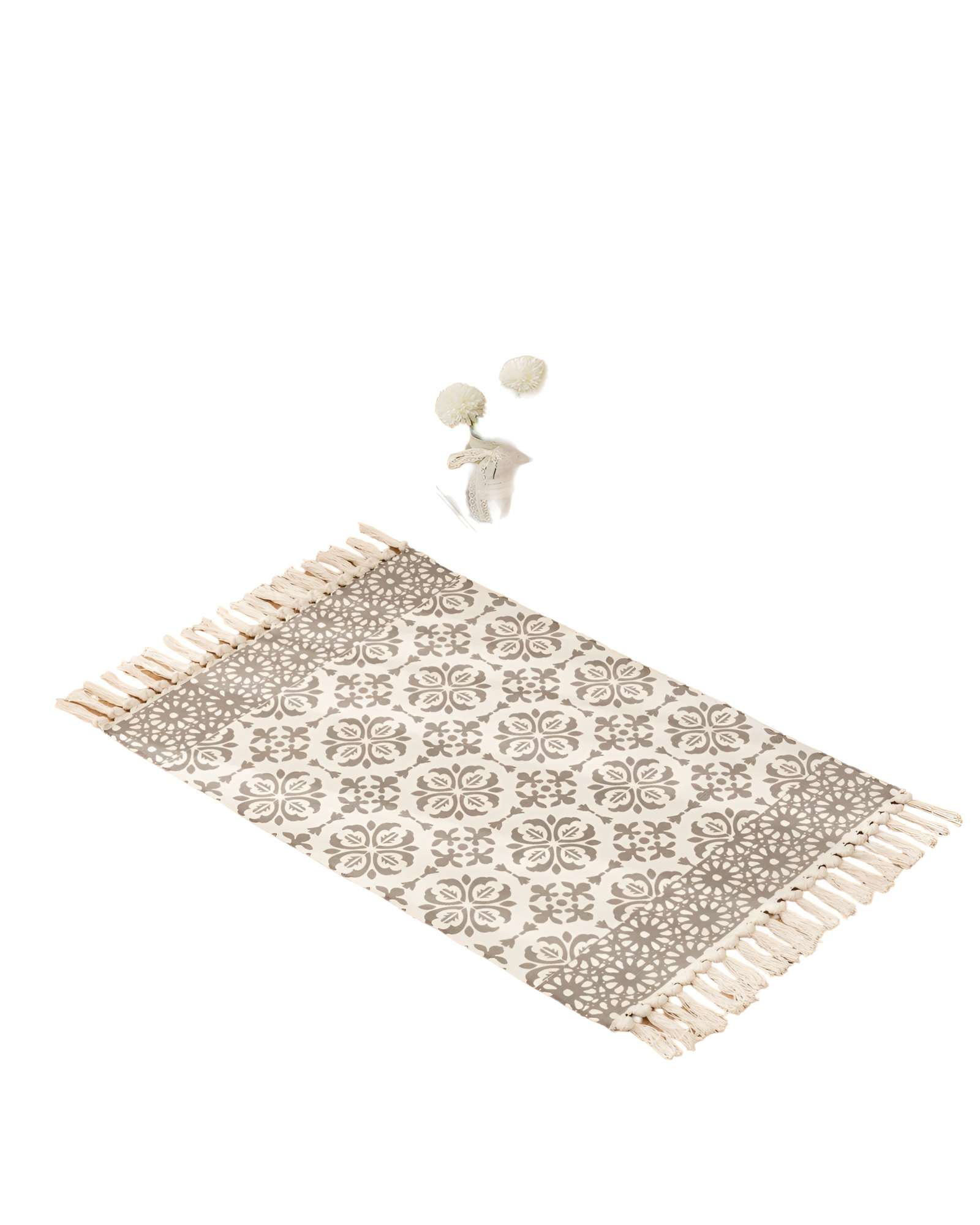 JUEGO DE 3 ALFOMBRAS DE LINO 60X90 CM PARA BAJADA DE CAMA - 1
