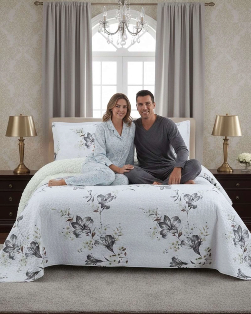 CUBRECAMA QUILT CON SHERPA 2 PLAZA 230 CM X 250 CM - 3
