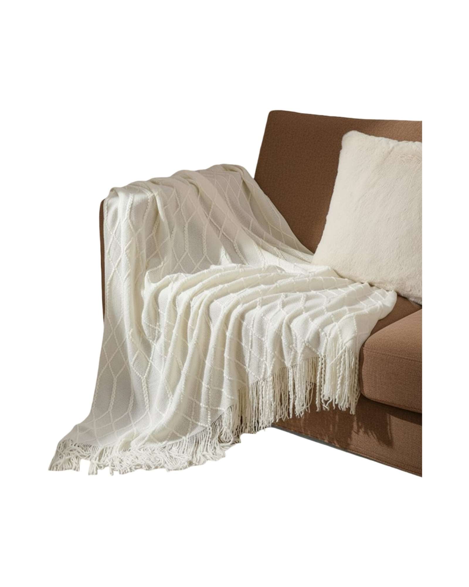 MANTAS TEJIDAS LUJOSAS PARA DECORAR TU SOFA - 3