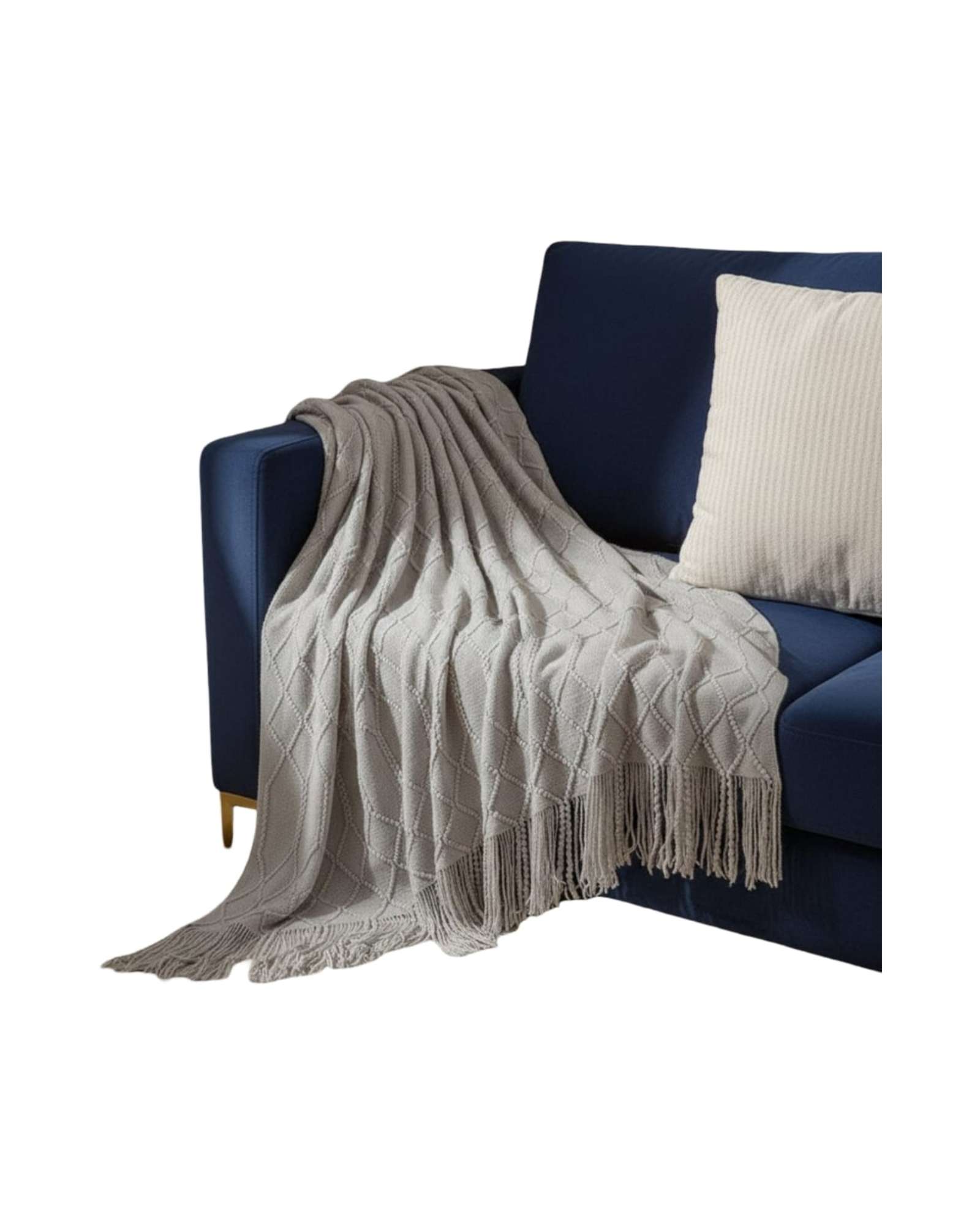 MANTAS TEJIDAS LUJOSAS PARA DECORAR TU SOFA - 3