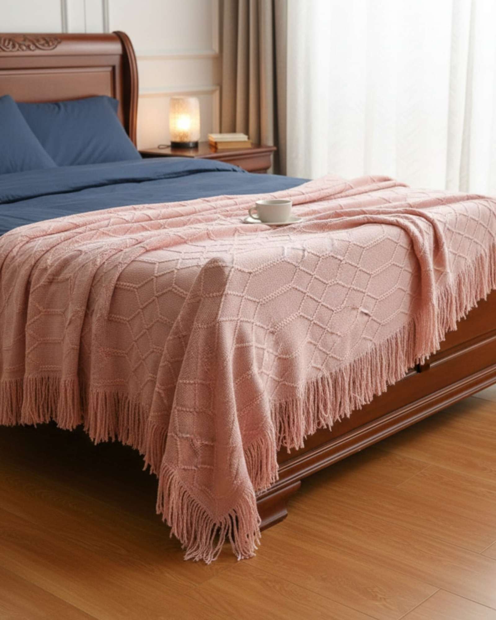 MANTAS TEJIDAS LUJOSAS PARA DECORAR TU SOFA - 2