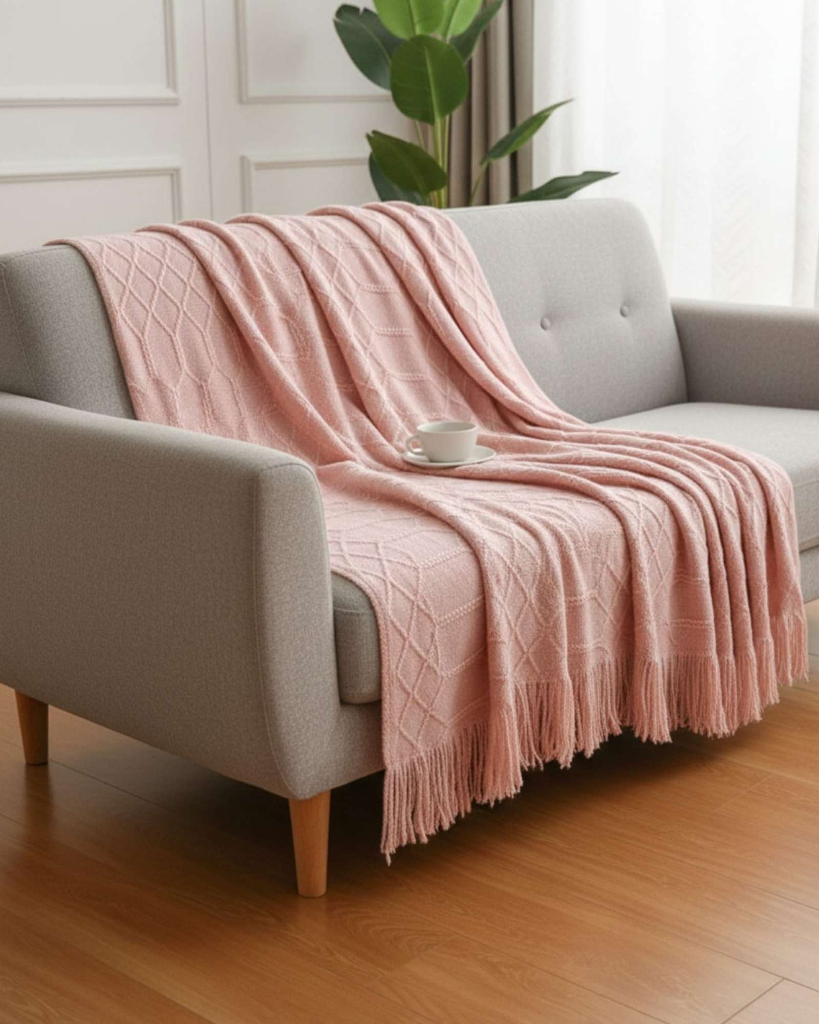 MANTAS TEJIDAS LUJOSAS PARA DECORAR TU SOFA - 3