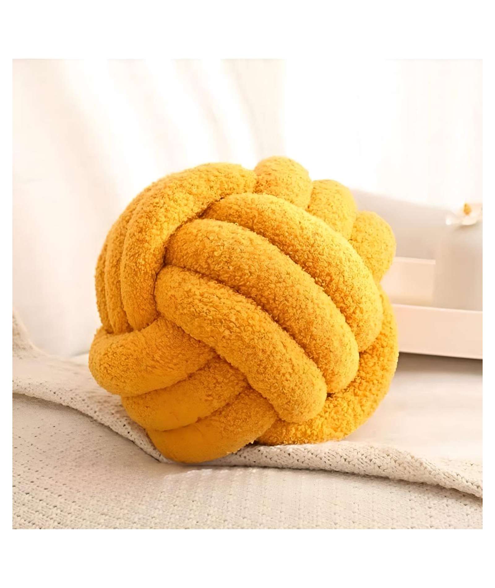 COJIN NUDO MOSTAZA 22 CM - 3