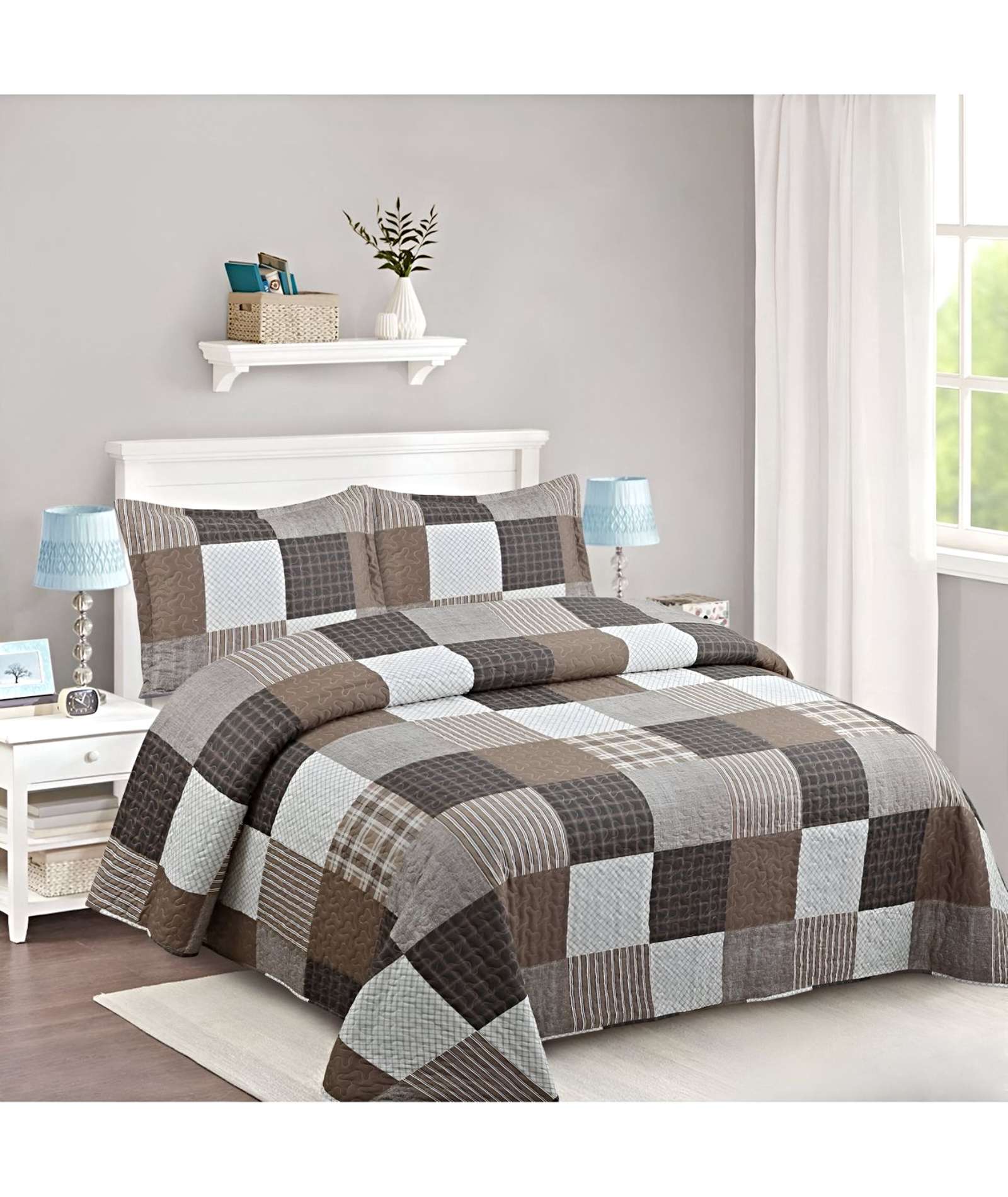 CUBRECAMA QUILT DE VERANO KING-SUPER KING - 3