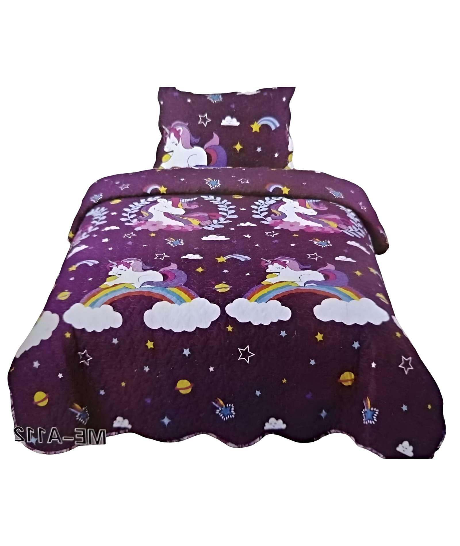 CUBRECAMA QUILT DE VERANO PLAZA Y MEDIA - 1