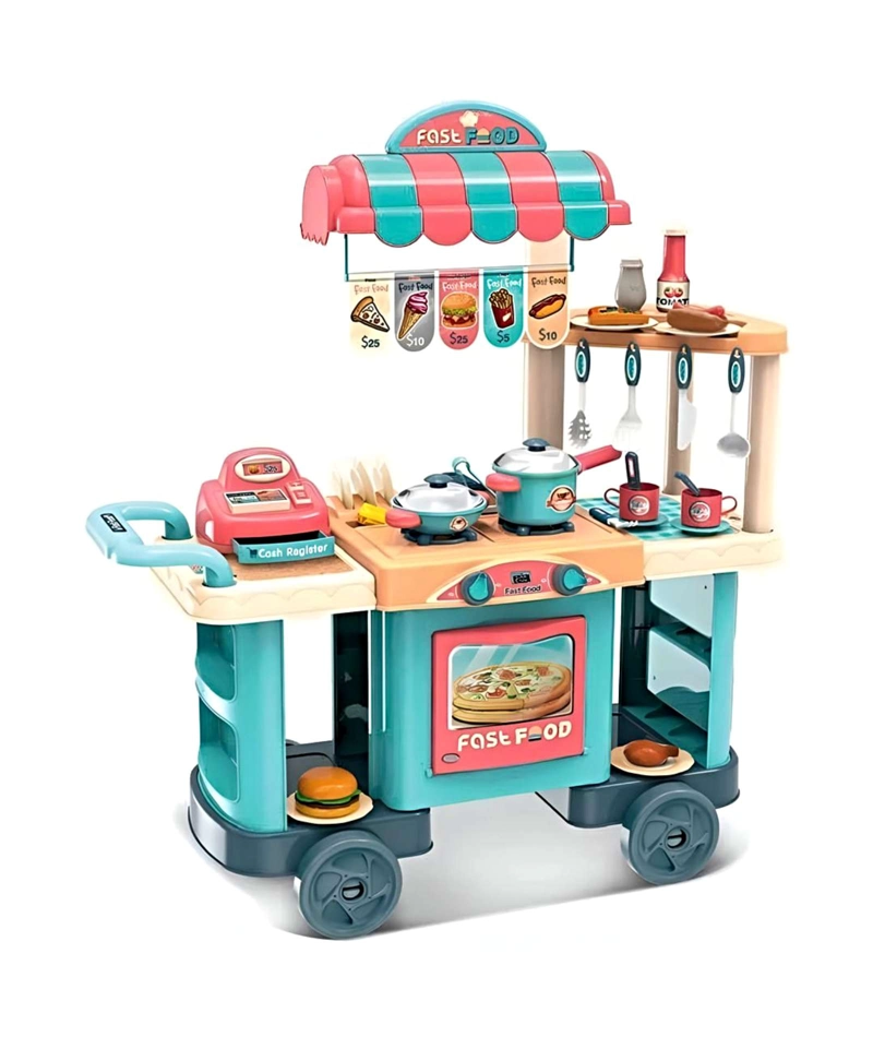 JUEGO CARRITO DE COMIDA RAPIDA FAST FOOD - 1