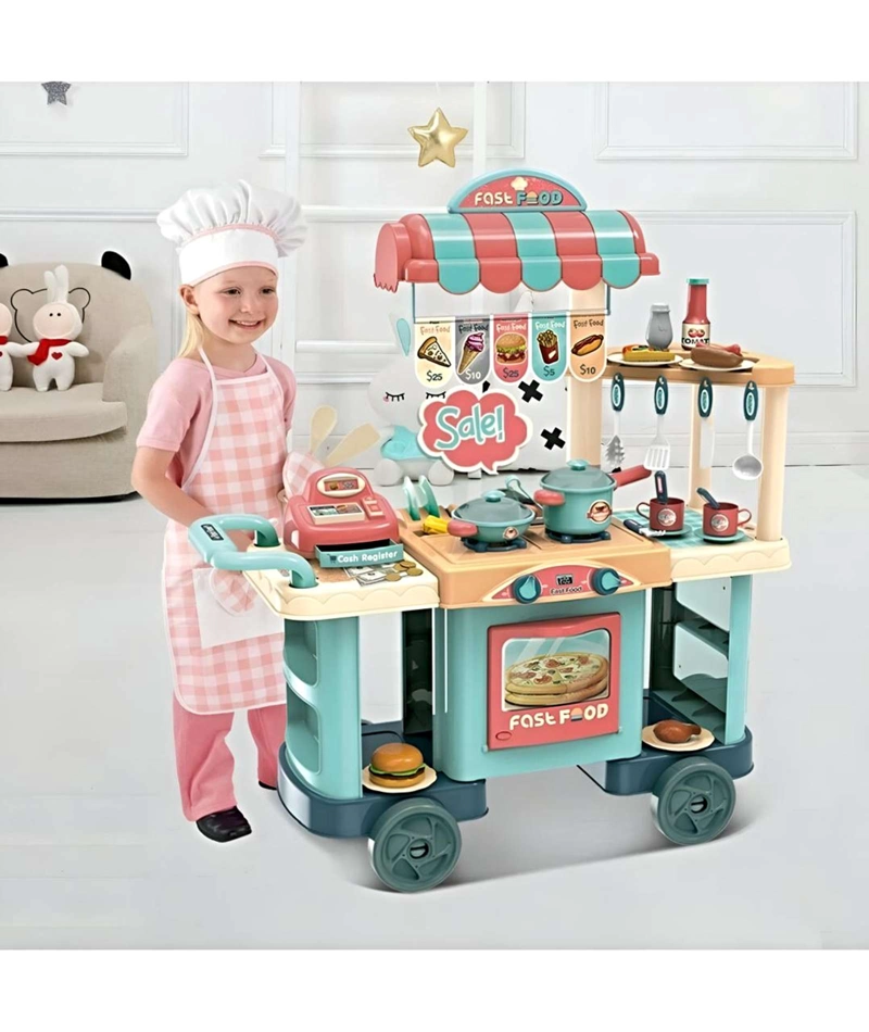 JUEGO CARRITO DE COMIDA RAPIDA FAST FOOD - 3