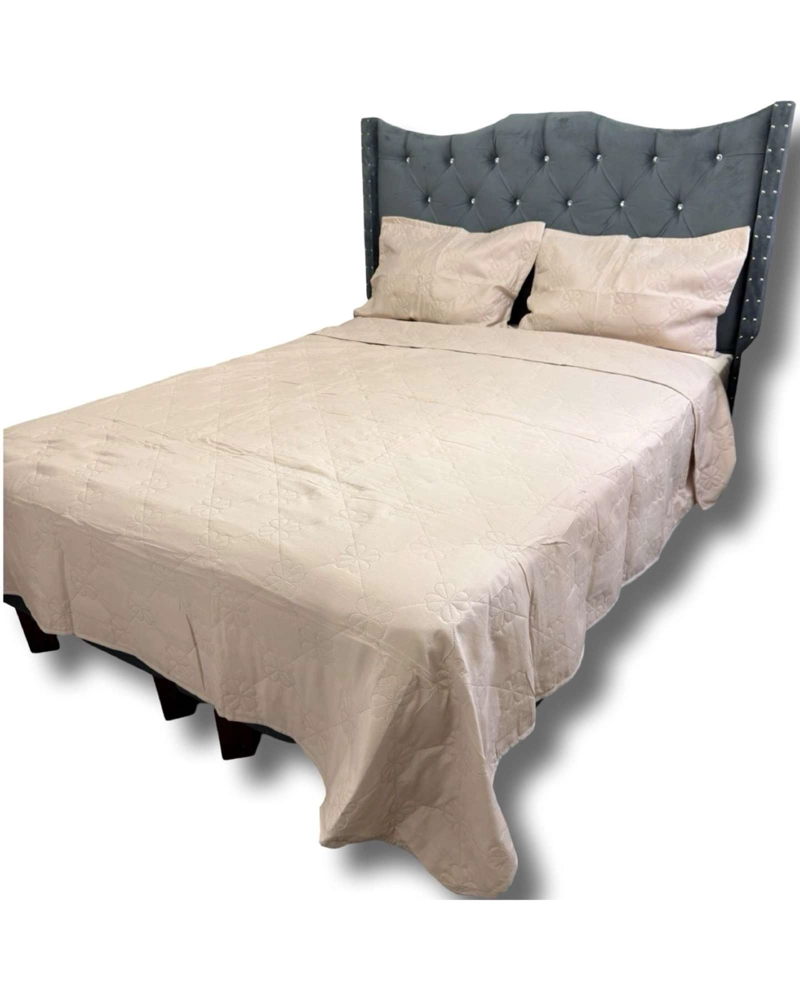 COBERTOR QUILT DE LUJO VERANO DELGADO KING BEIGE - 2