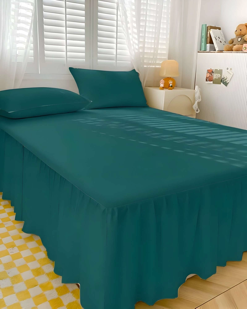 FALDON DE CAMA PROTECTOR BASE DE CAMA KING 180X200 CM - 4