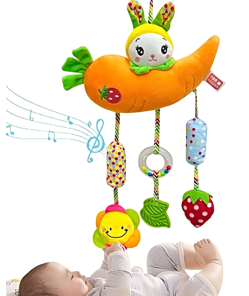 MOVIL PARA COCHE PARA BEBE  COLGANTE DISEÑO ZANAHORIA - 3