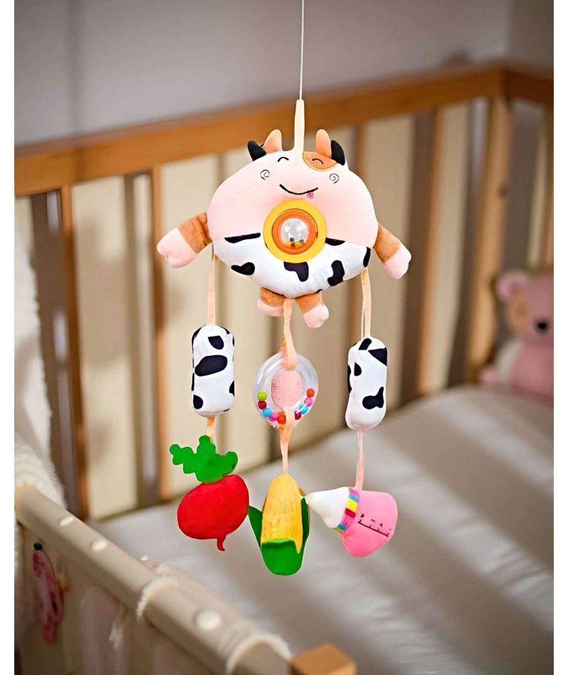 MOVIL PARA COCHE PARA BEBE  COLGANTE DISEÑO VACA - 4