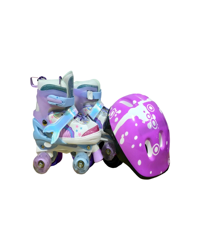 PATIN 4 RUEDAS CON LUCES Y KIT TALLA M 35-38 MULTICOLOR2 - 1