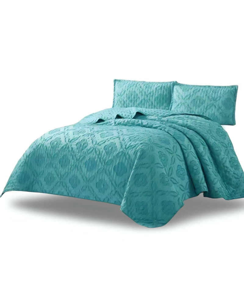 CUBRECAMA QUILT TUFTING DE LUJO SUAVE KING - 2