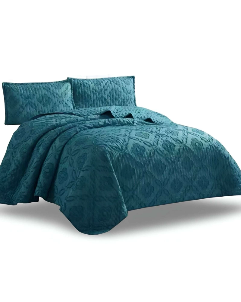 CUBRECAMA QUILT TUFTING DE LUJO SUAVE 2 PLAZAS - 1
