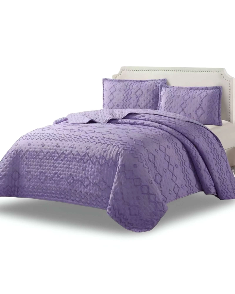 CUBRECAMA QUILT TUFTING DE LUJO SUAVE PLAZA Y MEDIA - 2