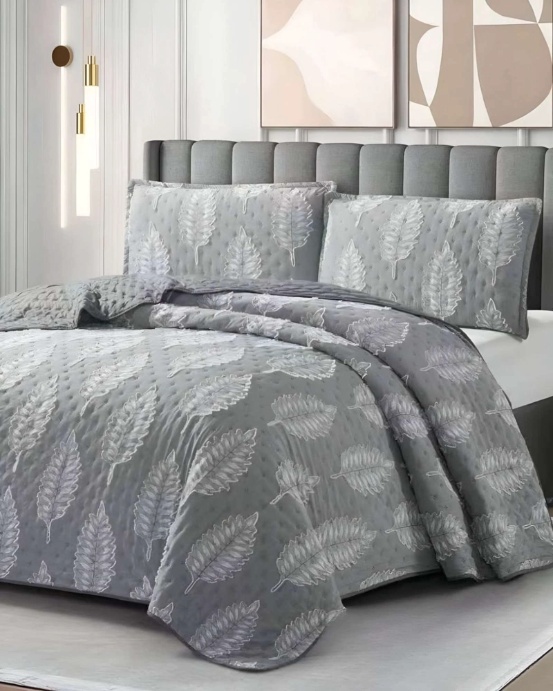 CUBRECAMA QUILT TUFTING DE LUJO SUAVE KING - 4