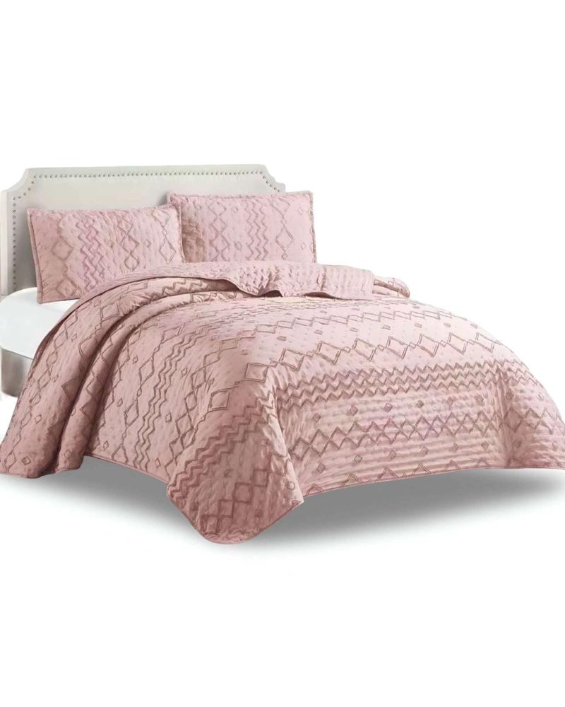 CUBRECAMA QUILT TUFTING DE LUJO SUAVE PLAZA Y MEDIA - 1