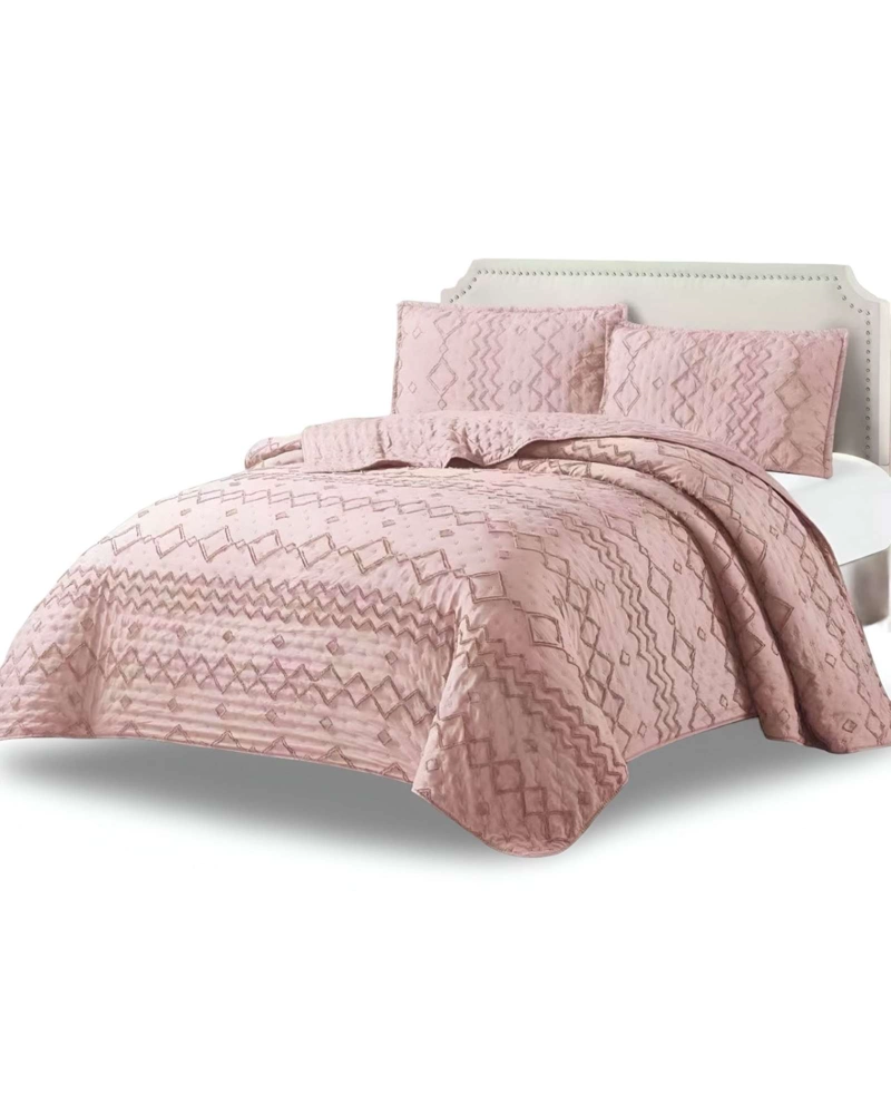 CUBRECAMA QUILT TUFTING DE LUJO SUAVE PLAZA Y MEDIA - 2
