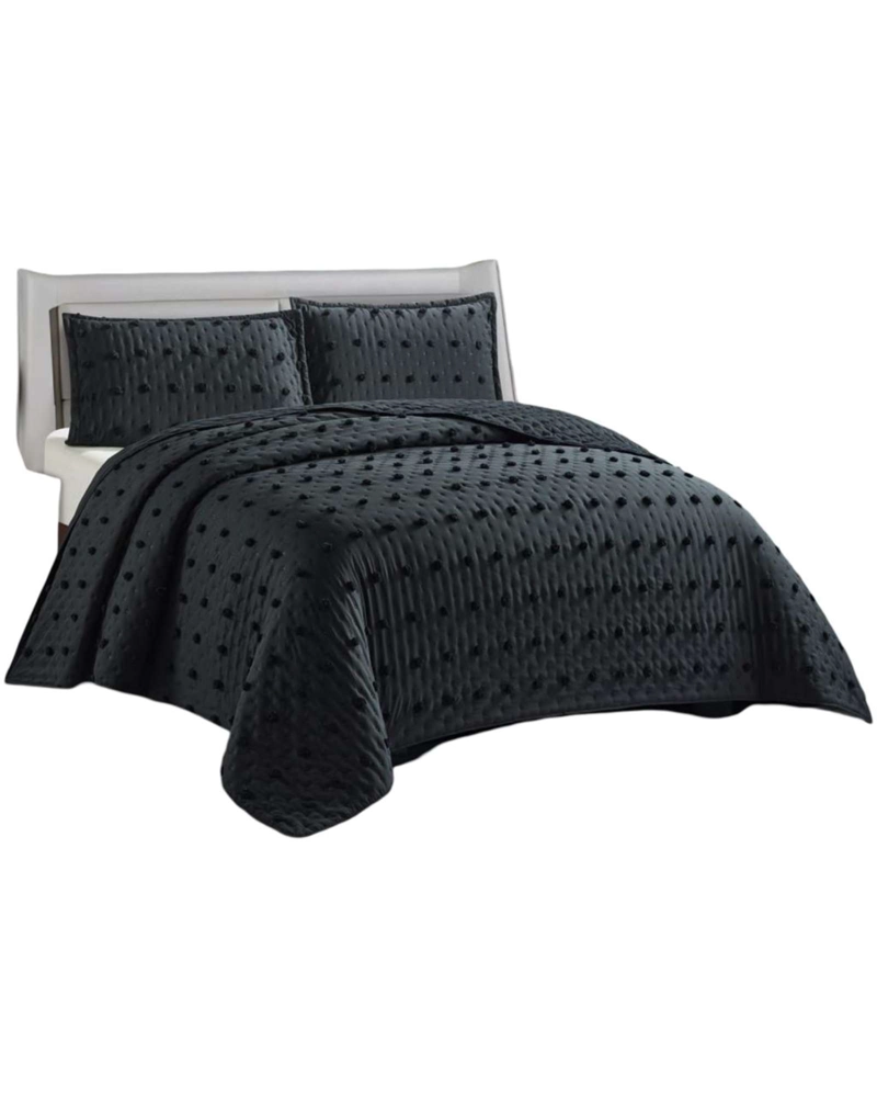 CUBRECAMA QUILT TUFTING DE LUJO SUAVE PLAZA Y MEDIA - 1