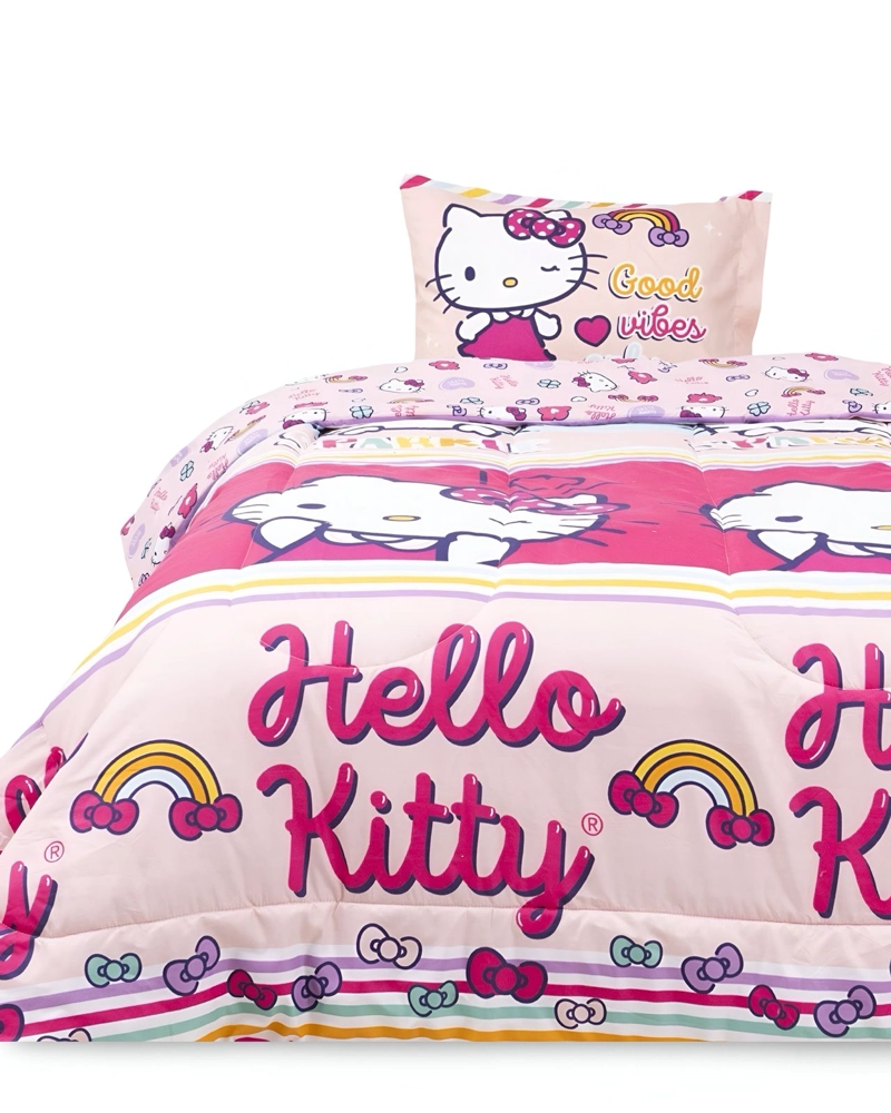 CUBRECAMA NORDICO NIÑA HELLO KITTY - 1