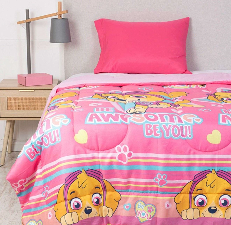 CUBRECAMA NORDICO NIÑA SKYE PAW PATROL ROSA - 4
