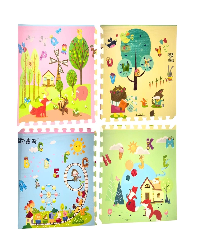 ALFOMBRA INFANTIL ESPUMA ANTIGOLPES 1×1 MT (4 PCS) - 1