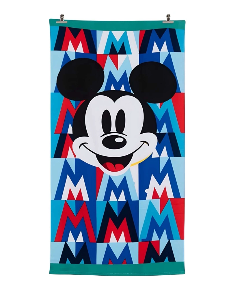 TOALLA DE BAÑO NIÑO NIÑA CON LENTES DE SOL Y BOLSO MICKEY - 2