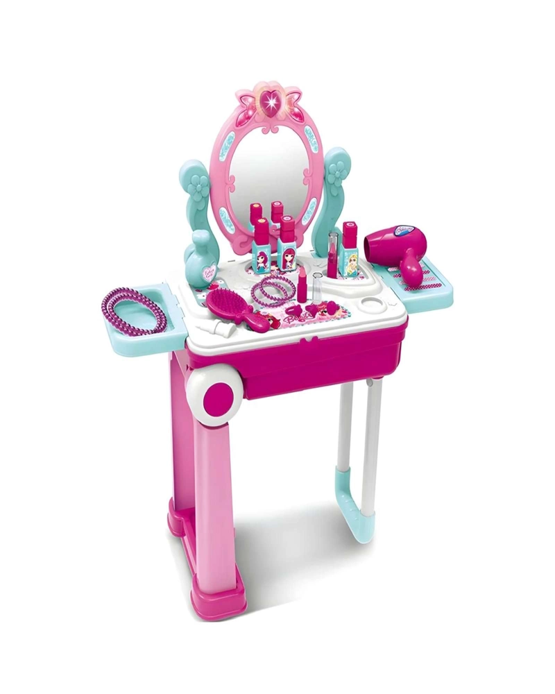 TOCADOR DE BELLEZA CON MALETA 2 EN 1 MAS ACCESORIOS - 2