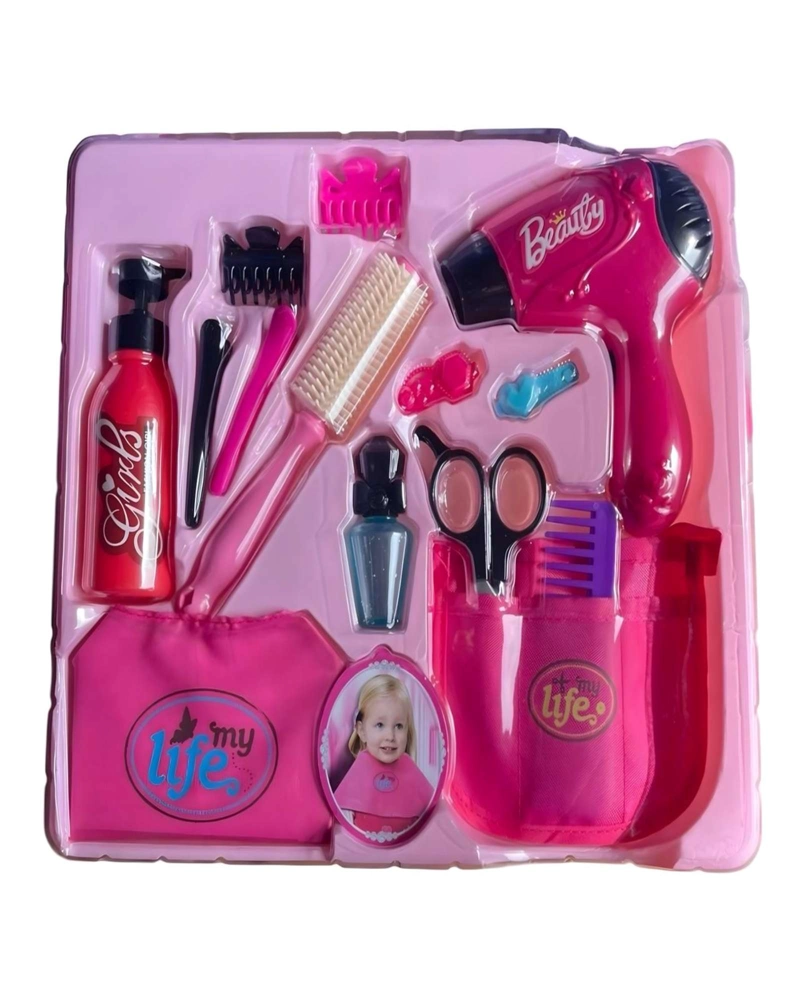 SET DE PELUQUERIA NIÑA ROL ESTILISTA PROFESIONAL - 4