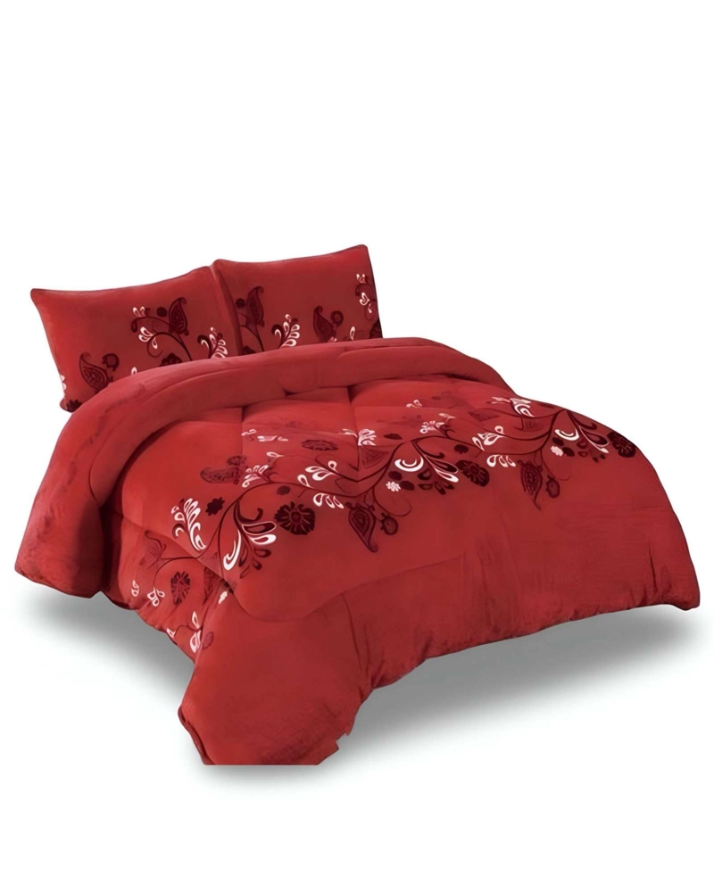 COBERTOR ELEGANTE DE INVIERNO PLUSH CON CHIPORRO PLAZA Y MEDIA S44 - 1