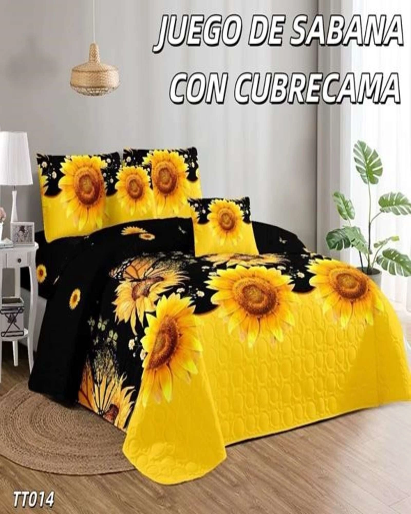 SABANA CON CUBRECAMA 1,5 PLAZA S79 - 4