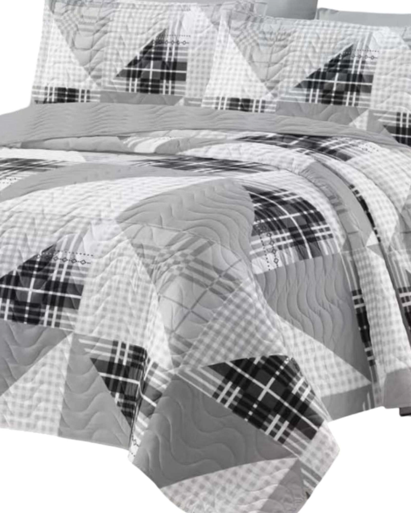 CUBRECAMA QUILT REVERSIBLE ELEGANTE Y LIVIANO 2 PLAZAS - 3