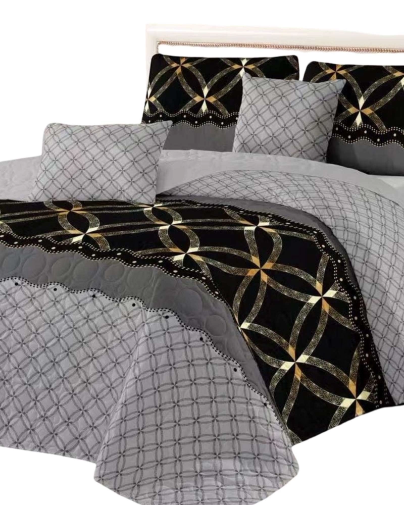 CUBRECAMA QUILT REVERSIBLE ELEGANTE Y LIVIANO 2 PLAZAS - 3