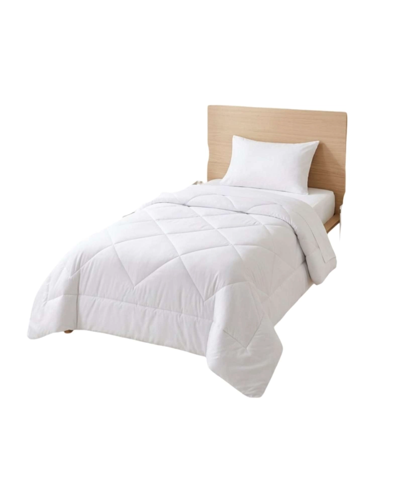 JUEGO DE CAMA PLAZA Y MEDIA PLUMON NORDICO Y SABANAS PREMIUM - 5